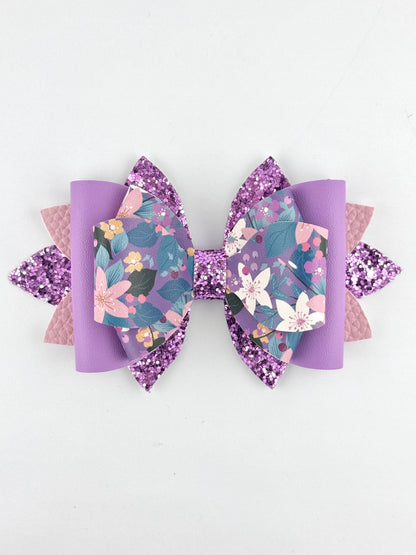 Bow - Mystic Purple Floral