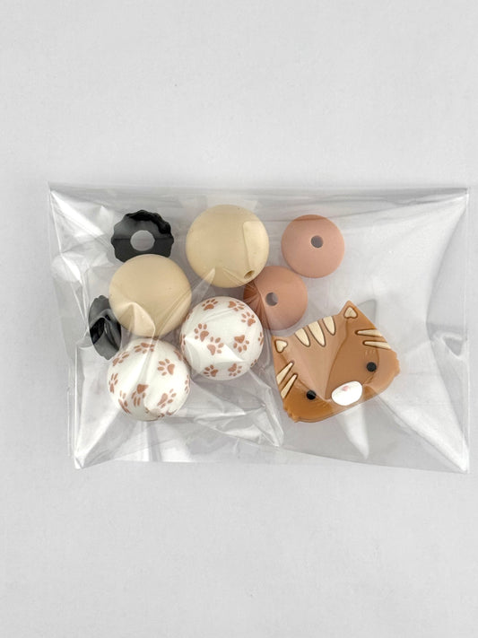 Bead Bag - Camel Kitty