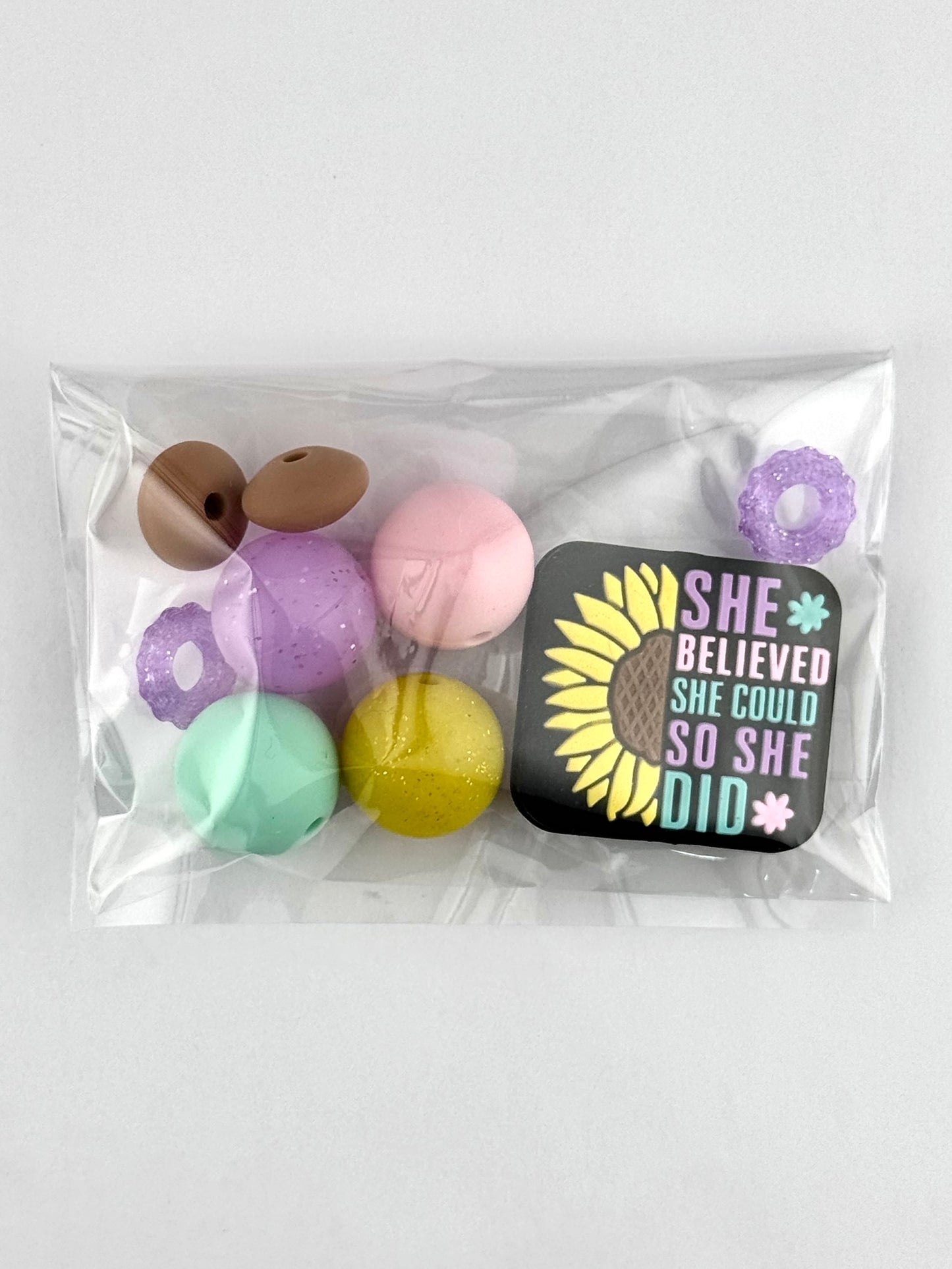Bead Bag - She Believed She Could