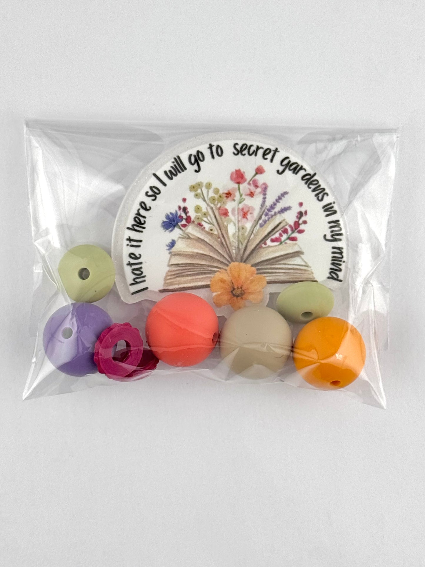 Flatback Bead Bag - I hate it here…