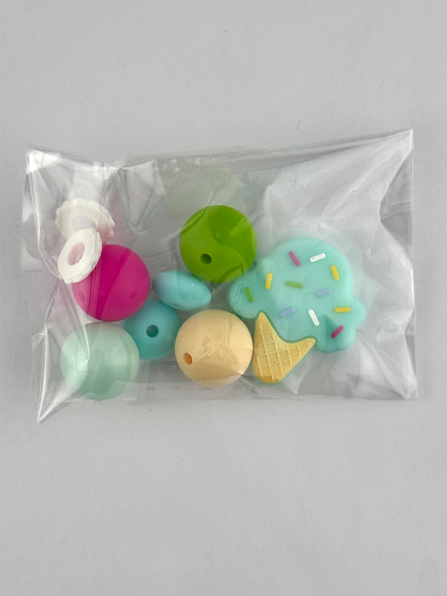 Bead Bag - Mint Ice Cream Cone