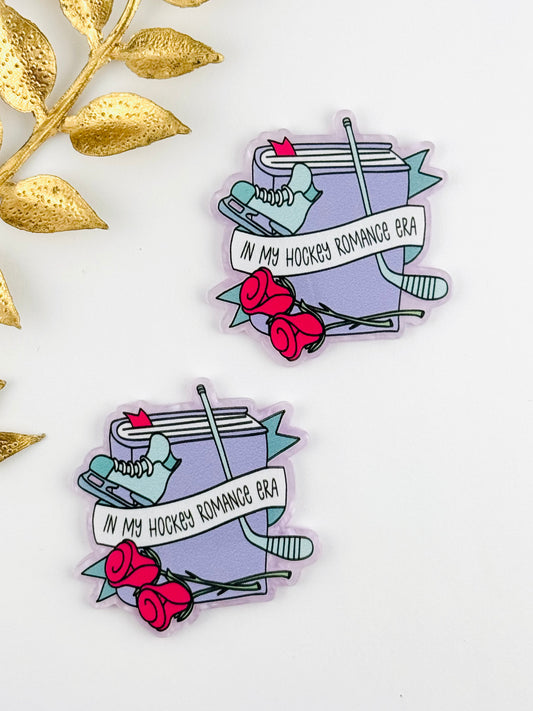 Glitter Acrylic Flatback ~ 202 ~ In My Hockey Romance Era