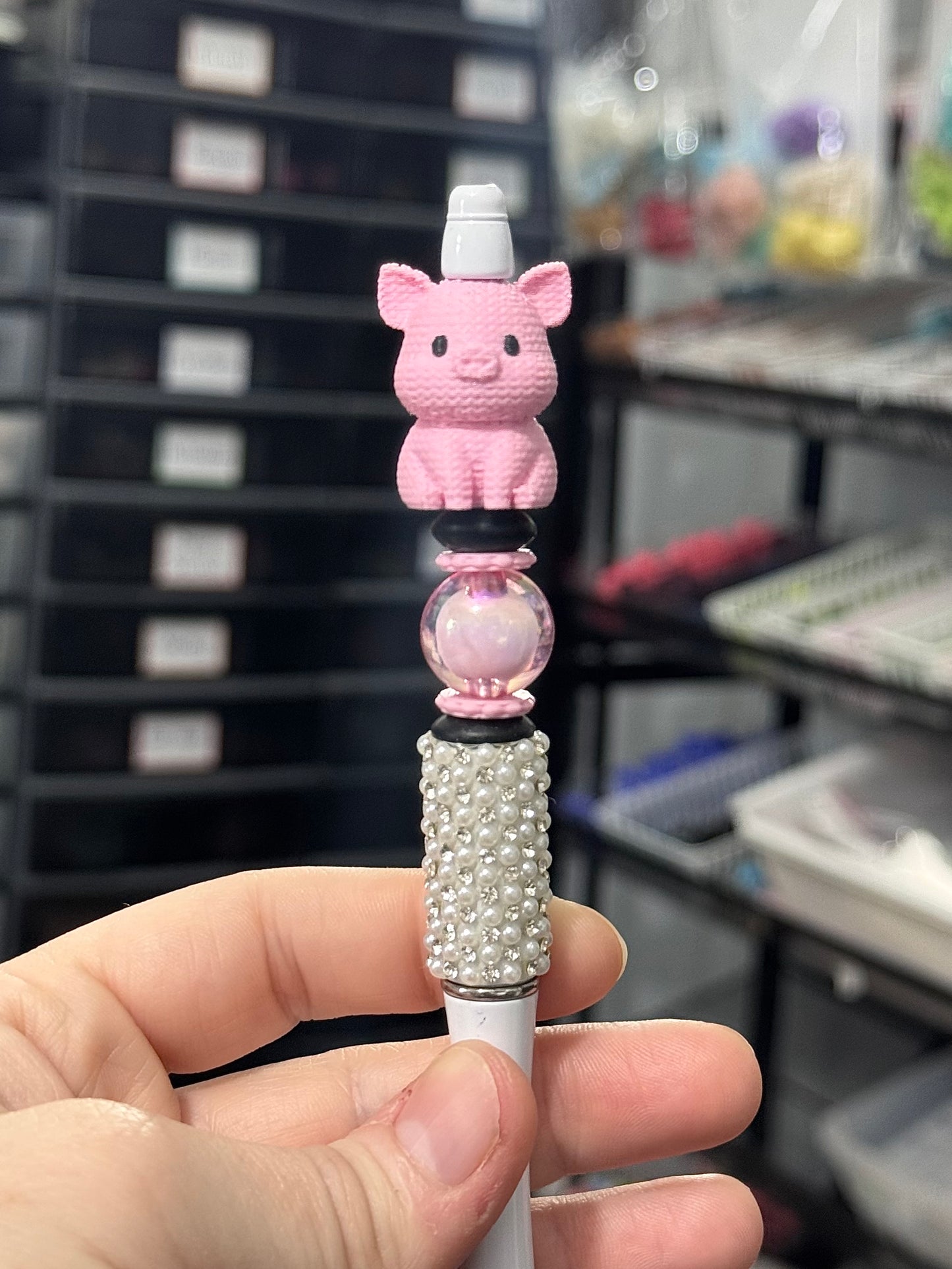 Knitted Buddy - Pamela The Pig Focal & Topper
