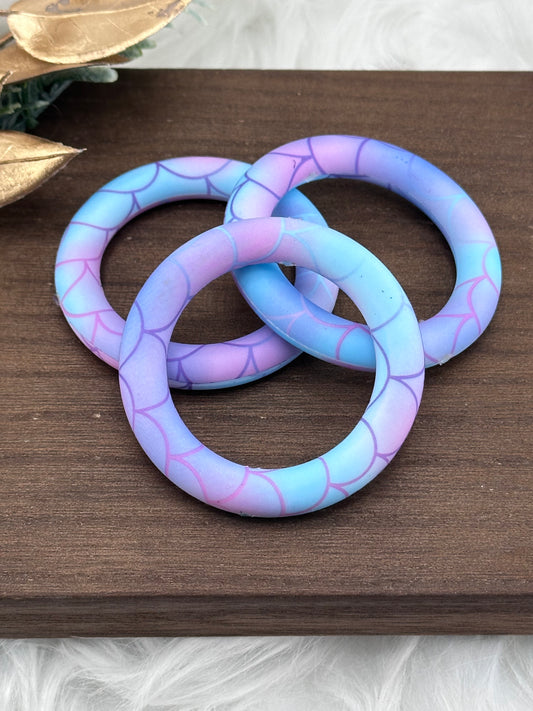 Printed Mermaid Tail Silicone Ring 65mm