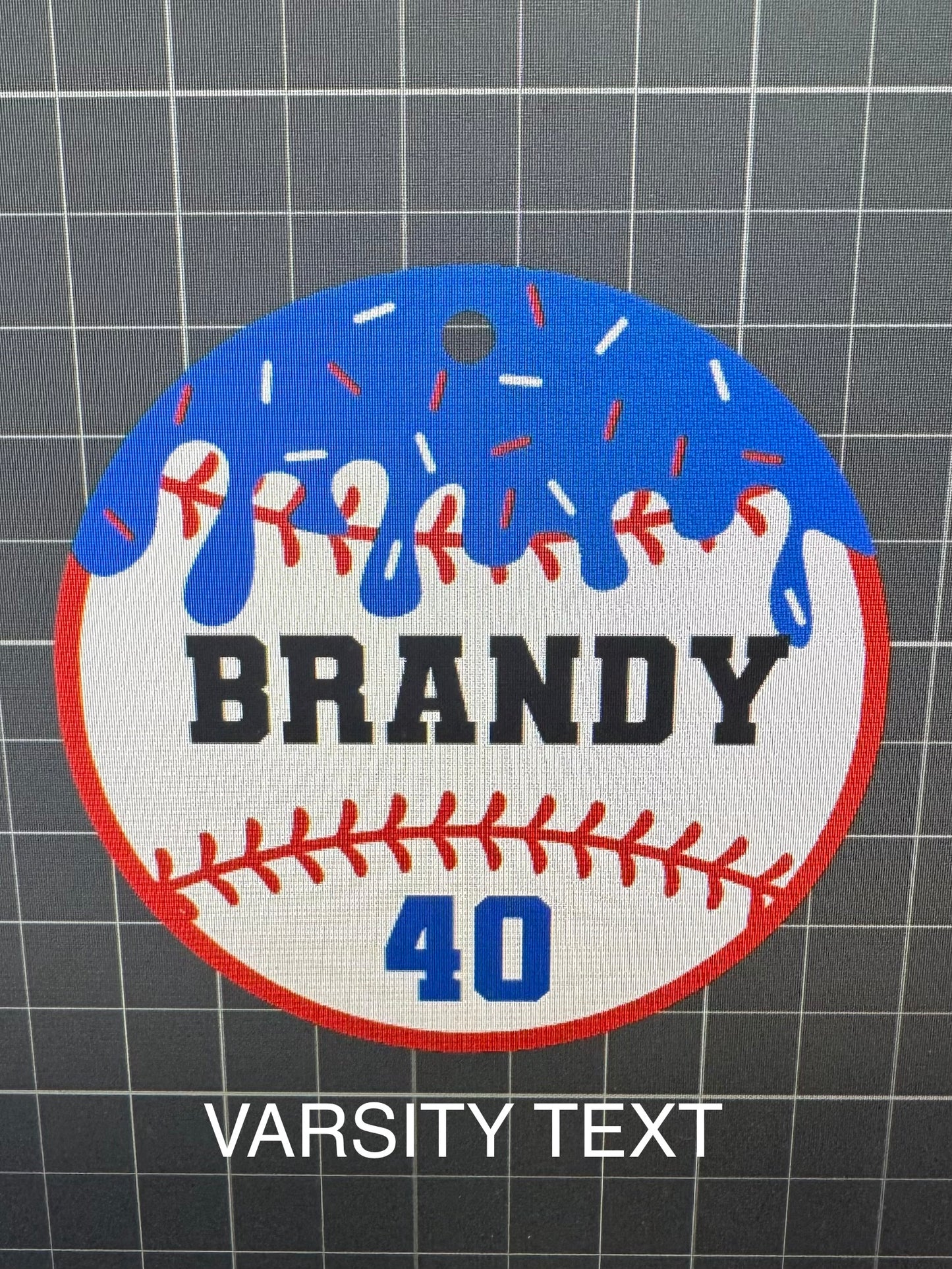 Baseball Sport Bag Tag - Custom POD Product