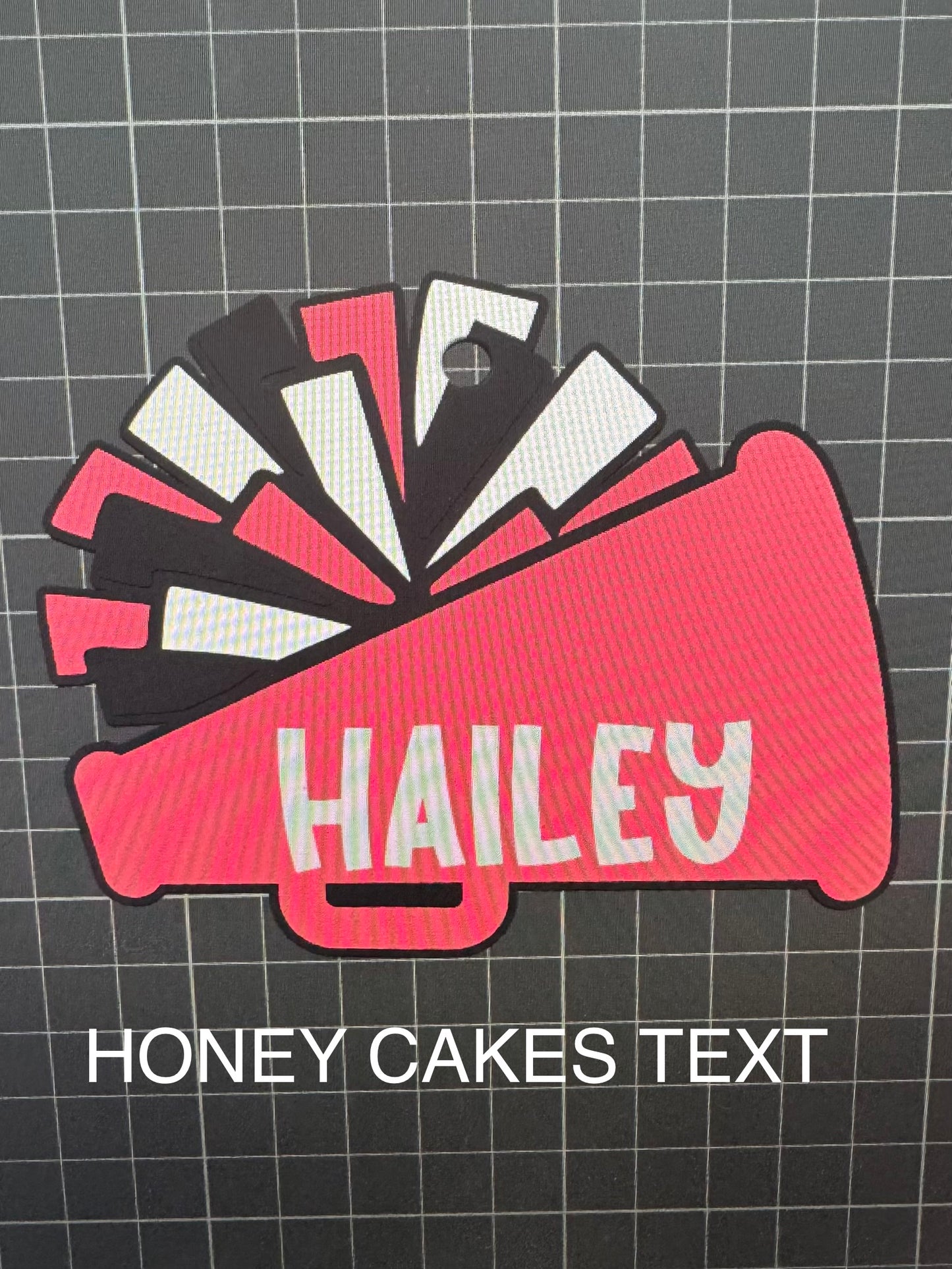 Megaphone Cheer Sport Bag Tag - Custom POD Product