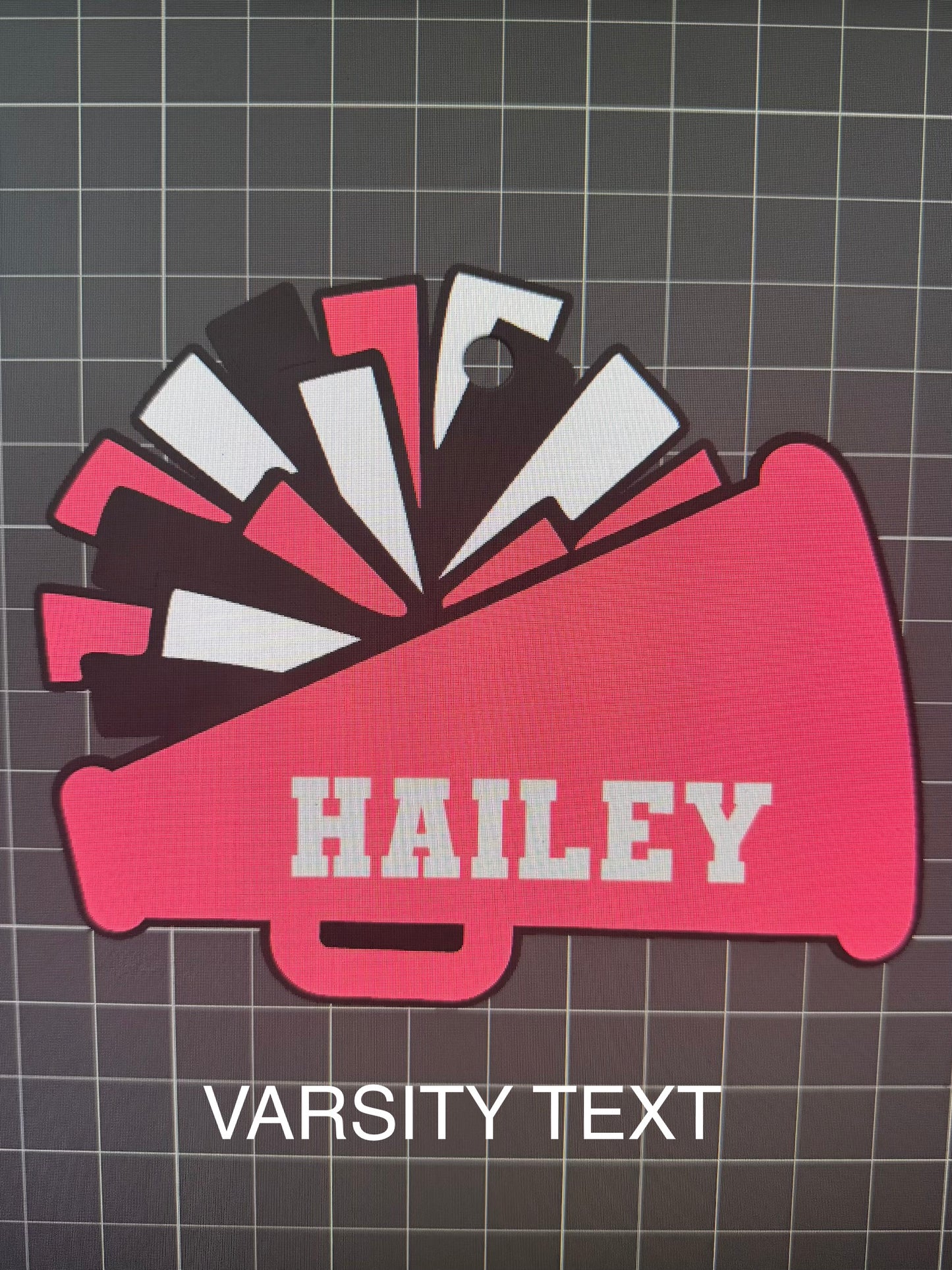 Megaphone Cheer Sport Bag Tag - Custom POD Product