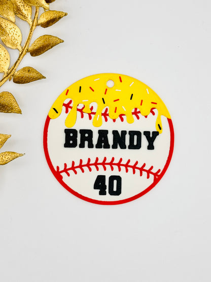 Baseball Sport Bag Tag - Custom POD Product