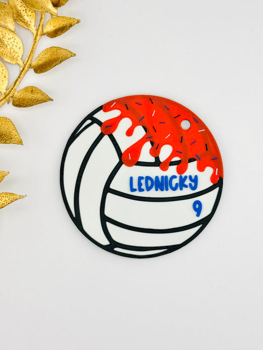 Volleyball Sport Bag Tag - Custom POD Product