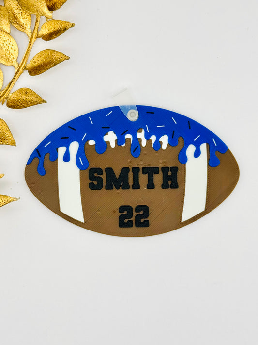 Football Sport Bag Tag - Custom POD Product