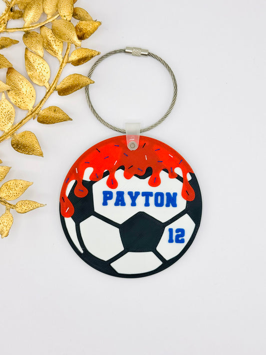 Soccer Sport Bag Tag - Custom POD Product