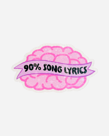 Fridge Magnet ~ FM021 ~ 90% Song Lyrics