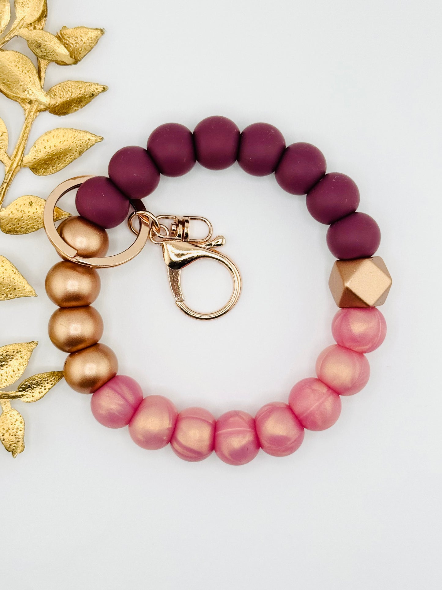 (Wholesale) Wristlet - Pink Sangria 15mm