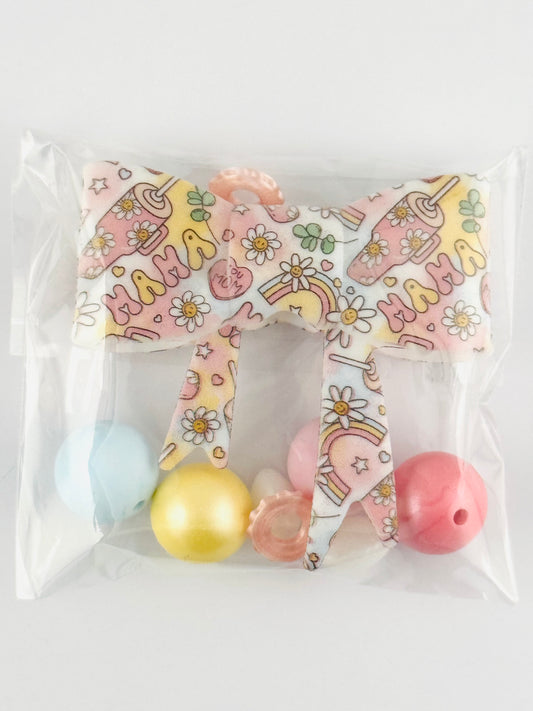 Bead Bag - Pastel Mama Rainbow