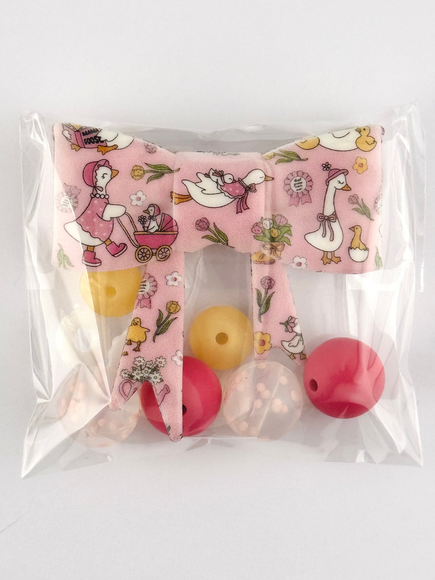 Bead Bag - Sweet Spring Goose Bow