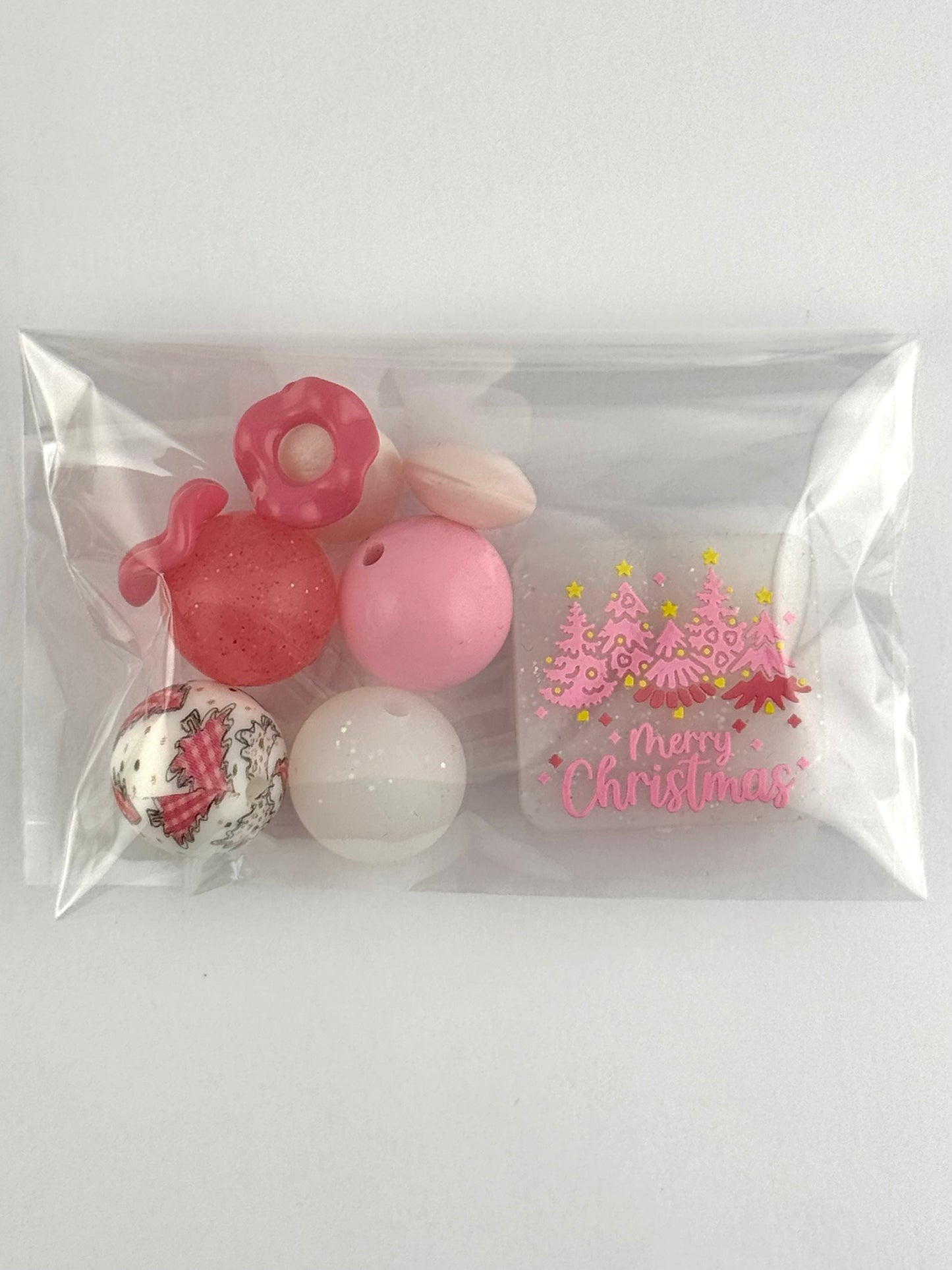 Bead Bag - Merry Christmas Trees