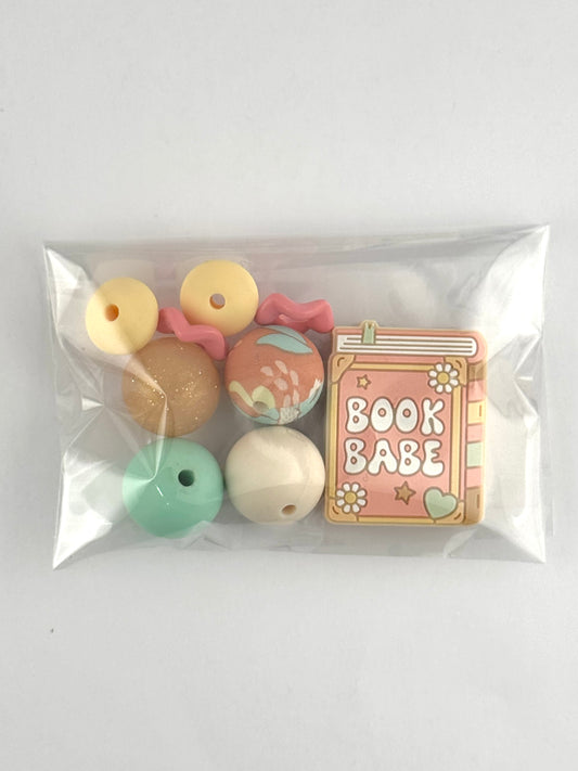 Bead Bag - Coral Book Babe