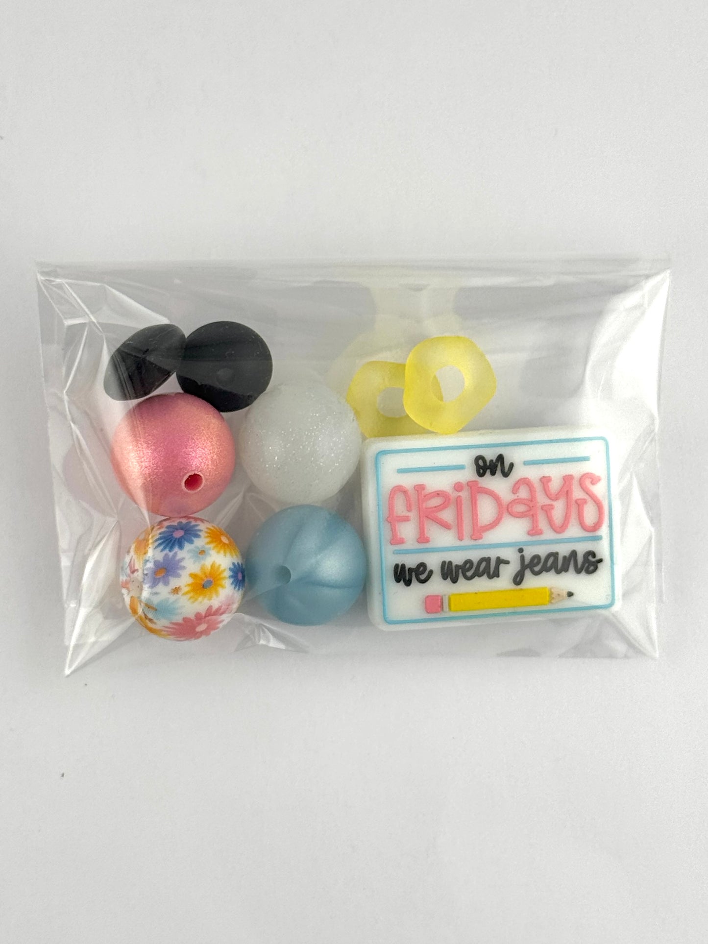 Bead Bag - On Fridays We Wear Jeans
