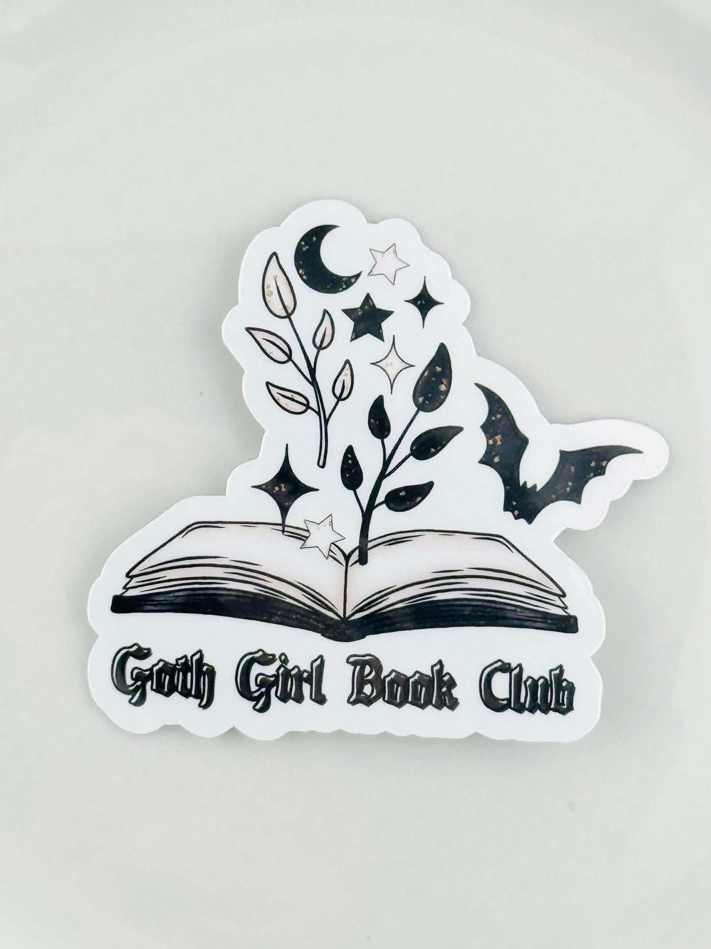 Sticker ~ Goth Girl Book Club