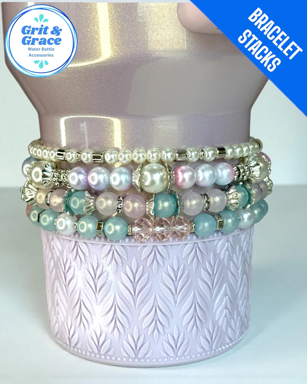 Luxe Princess Stretchy Cup Bracelets (Set of 4)