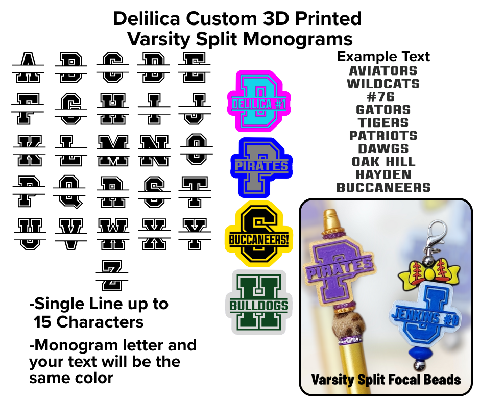 Varsity Split Focal - Create Your Own