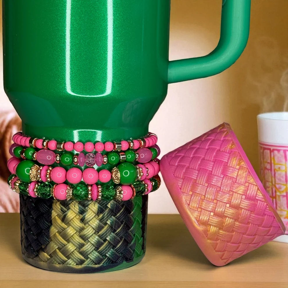 Watermelon Stretchy Cup Bracelets (Set of 4)