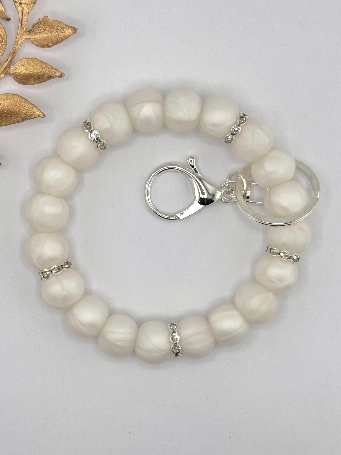 Wholesale Wristlet - Basic Pearl White