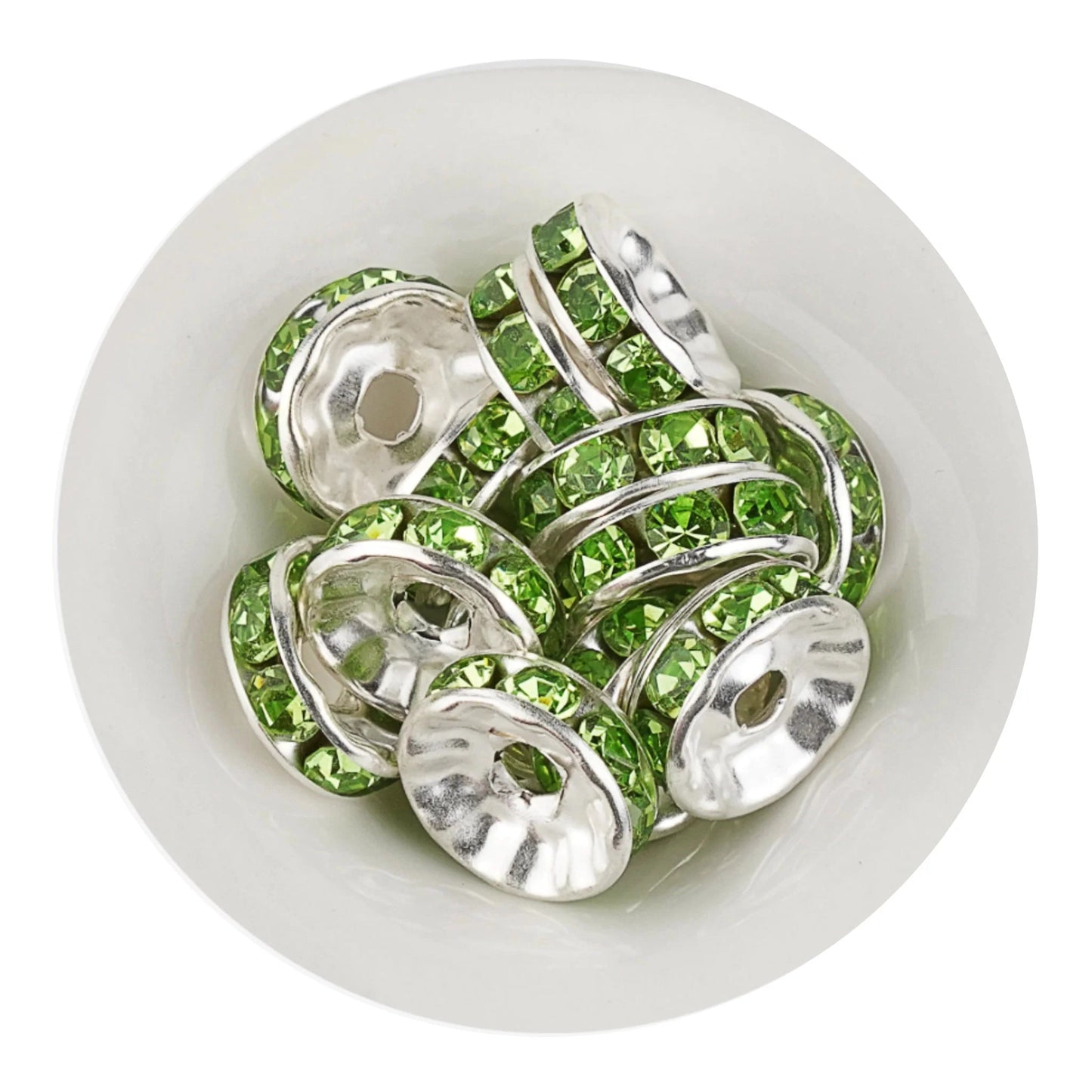 Bead Spacer Disc - Green