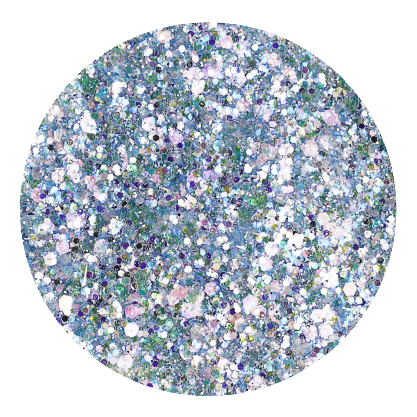 Chunky Glitter Rainbow Iridescent - Azure Breeze