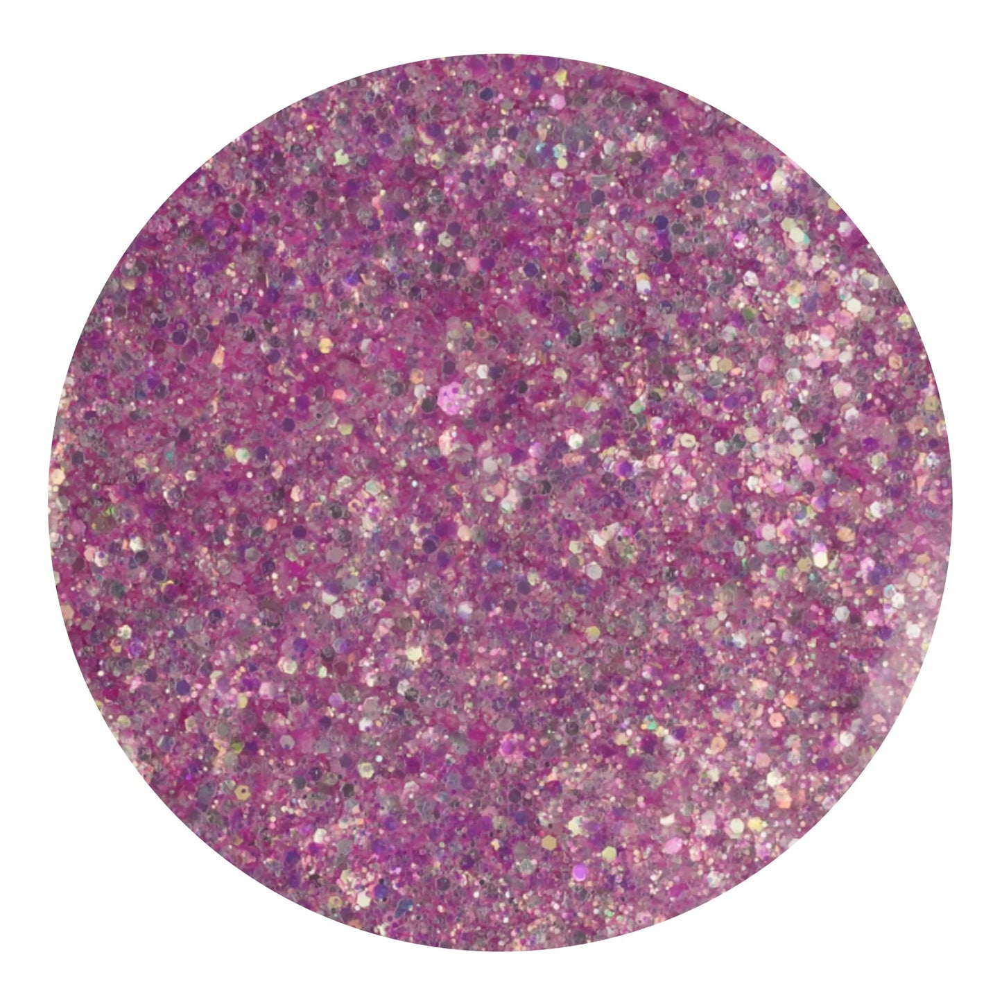 Chunky Glitter Rainbow Iridescent - Passion Pink