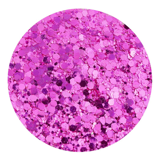 Chunky Glitter Reflective Boho - Amethyst Fizz