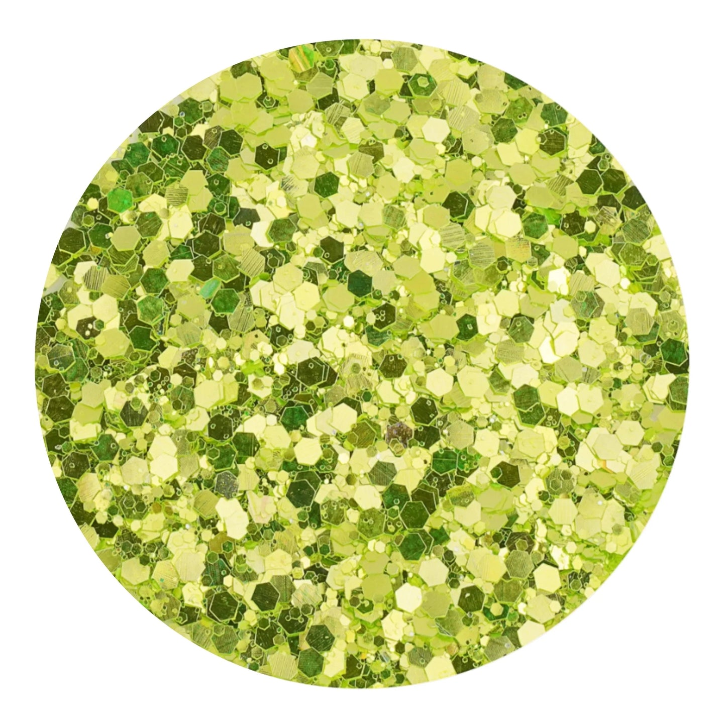 Chunky Glitter Reflective Boho - Limeade Burst