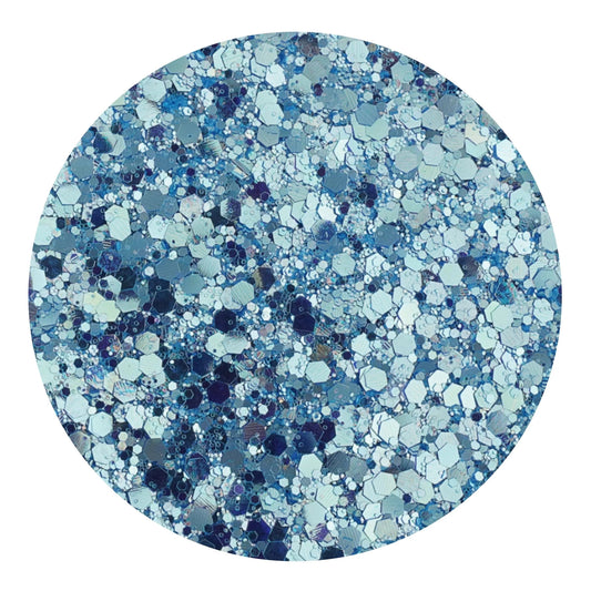 Chunky Glitter Reflective Boho - Serenity Sky