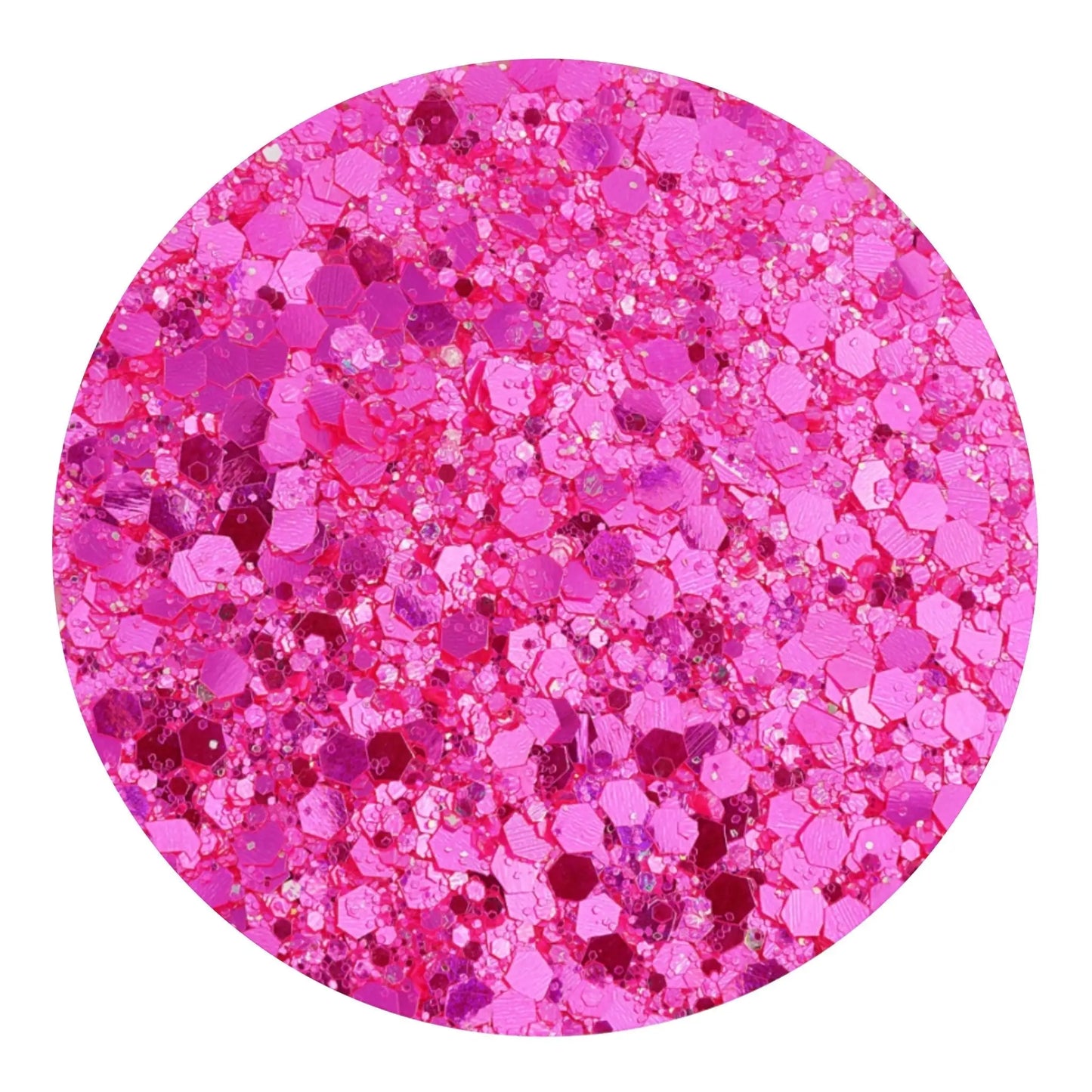 Chunky Glitter Reflective Boho - Vivid Blush