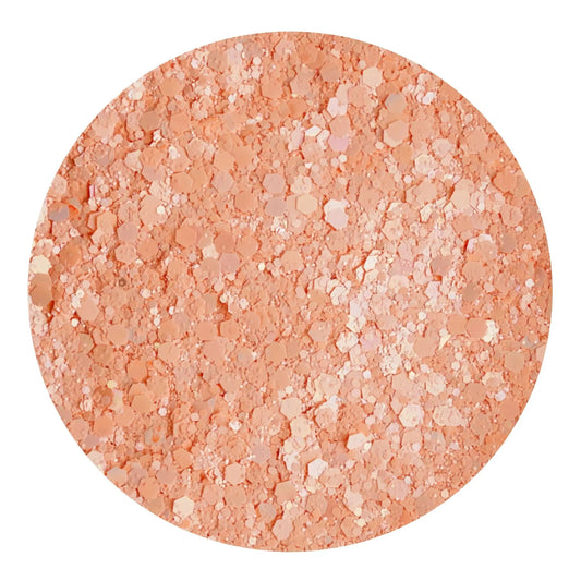 Chunky Glitter Sweet Pastel - Peachy Petals