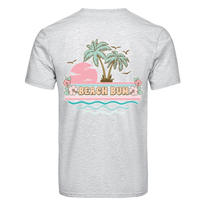 DTF Heat Transfer - Beach Bum Palm Trees