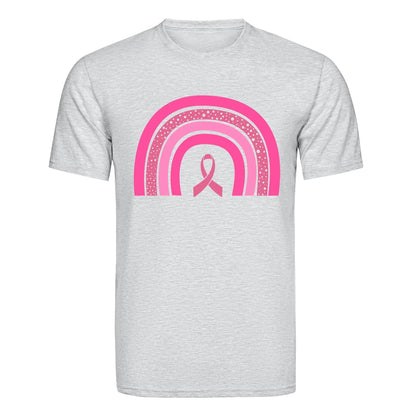 DTF Heat Transfer - Breast Cancer Rainbow