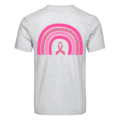 DTF Heat Transfer - Breast Cancer Rainbow