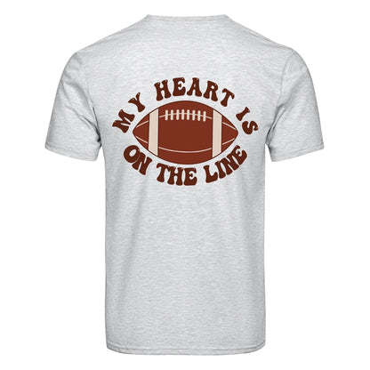 DTF Heat Transfer - My Heart Football