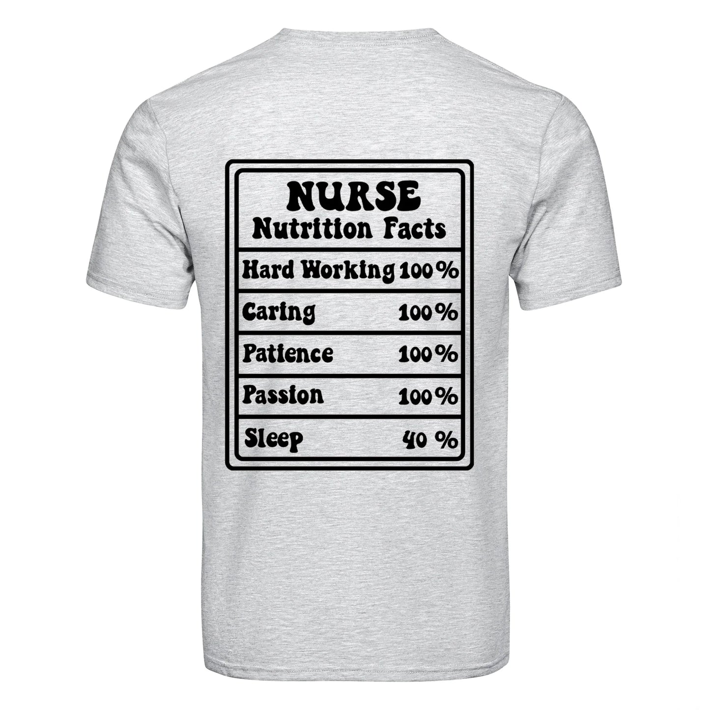 DTF Heat Transfer - Nurse Nutrition Facts