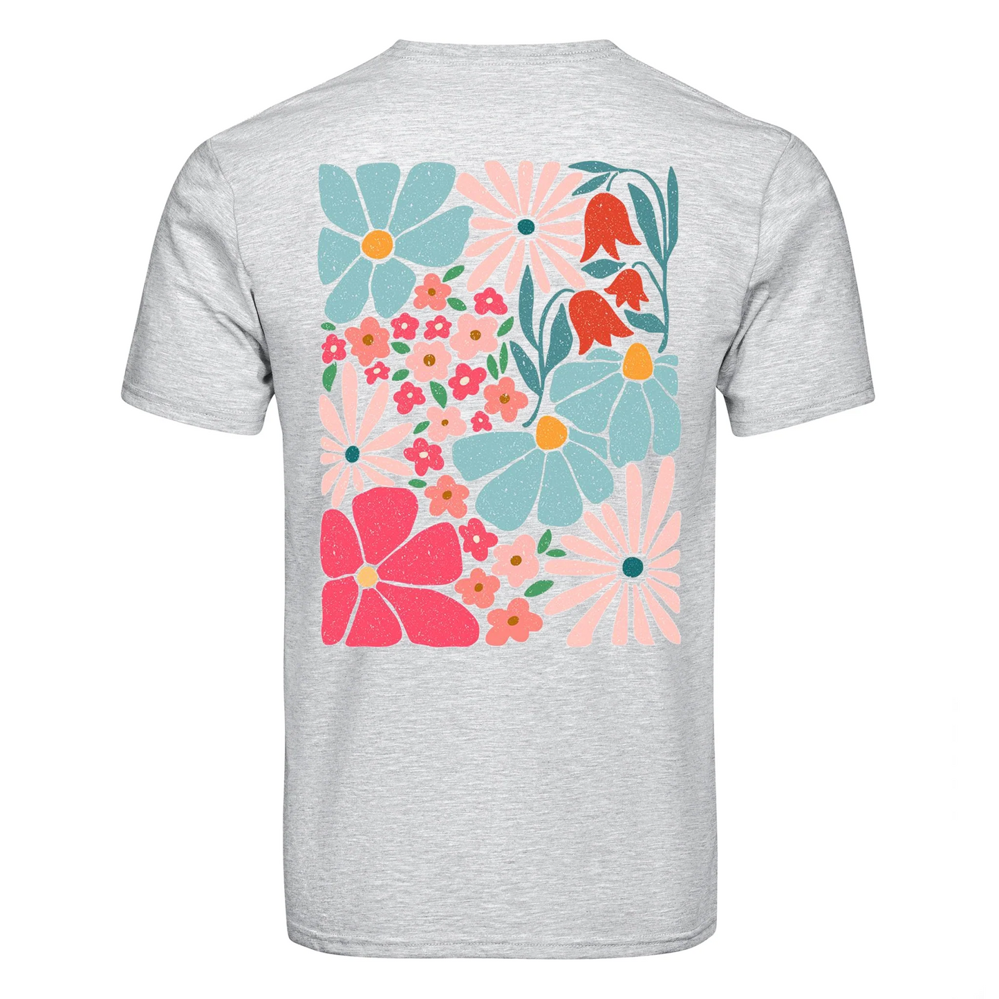 DTF Heat Transfer - Pastel Flowers