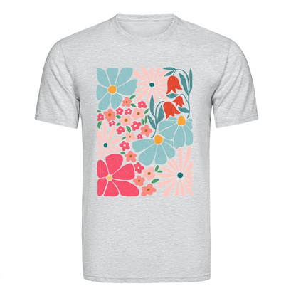 DTF Heat Transfer - Pastel Flowers