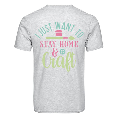 DTF Heat Transfer - Stay Home & Craft