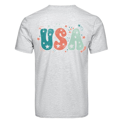 DTF Heat Transfer - USA Pastel