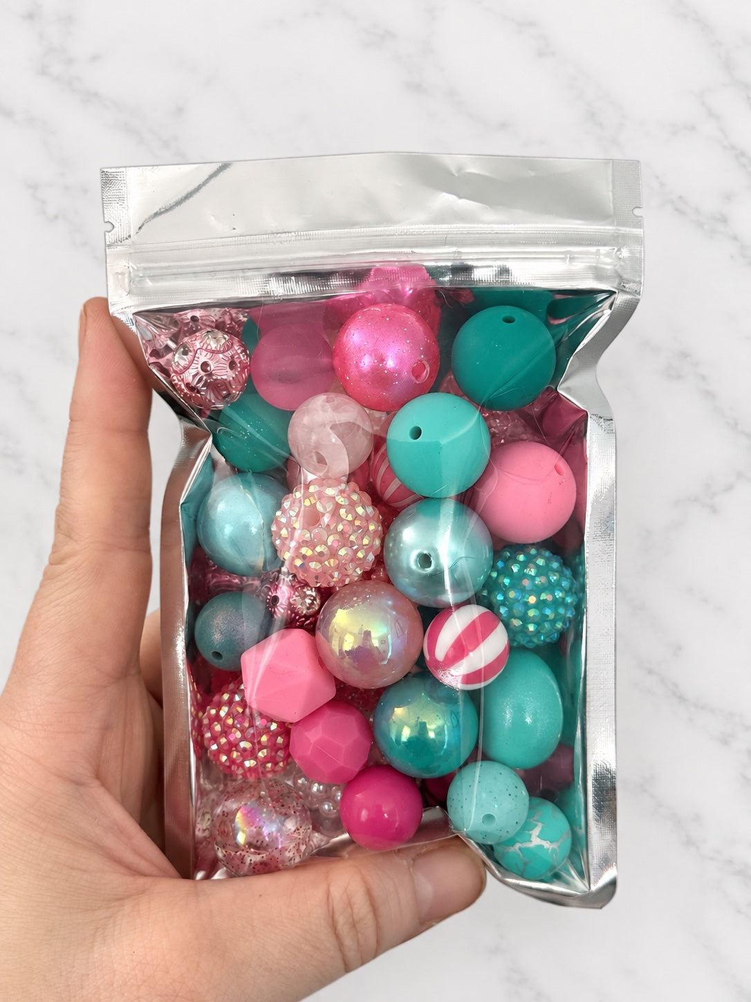 Cotton Candy Crush First Dibs curated bead bag