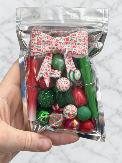 Ho Ho Holiday – First Dibs Curated Pen + Bow Bead Bag