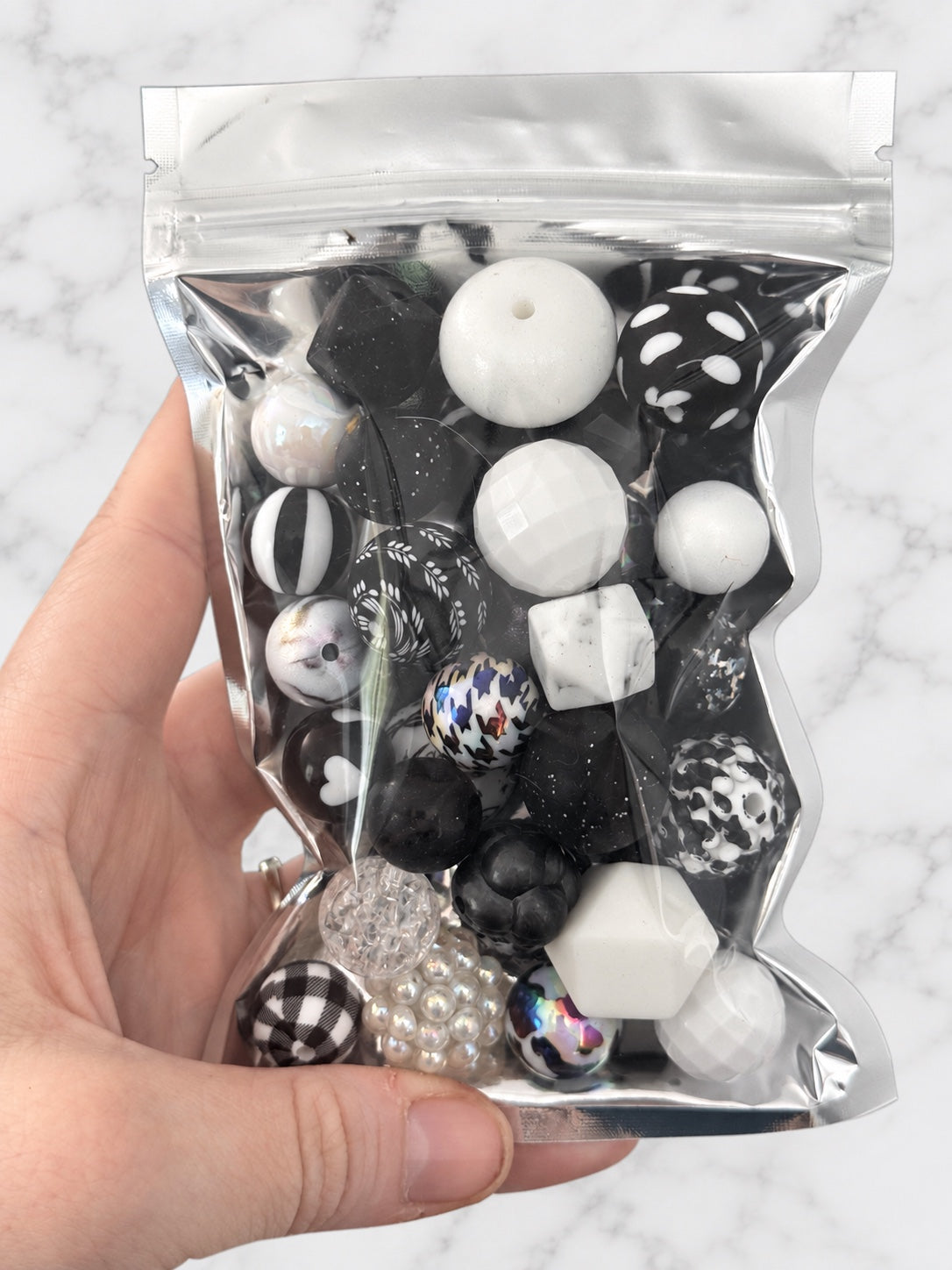Midnight Masquerade First Dibs curated bead bag