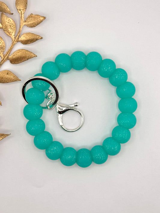 Wholesale Wristlet - Basic Glitter Teal