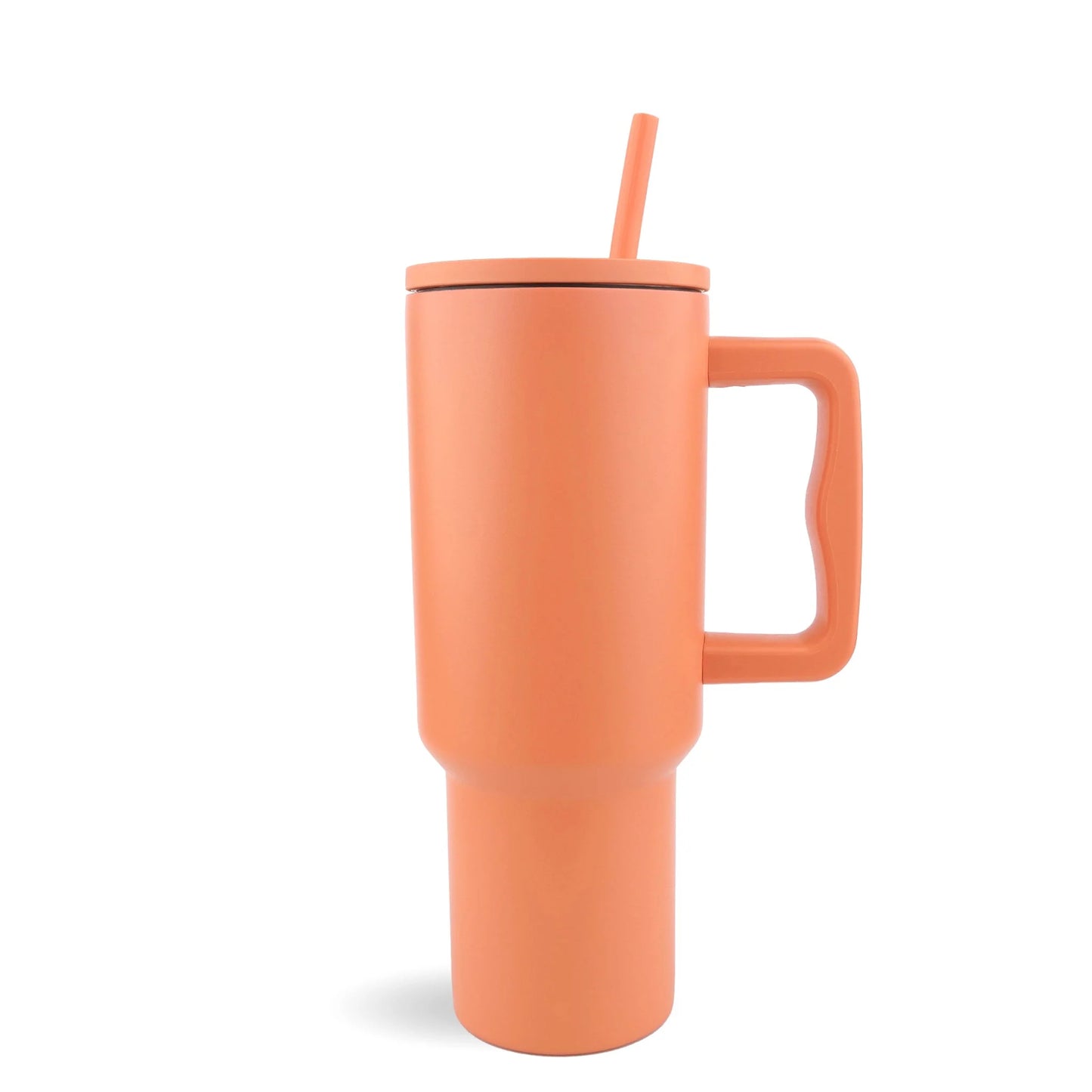 Handled Tumbler Modern II  Matte - Orange Melon