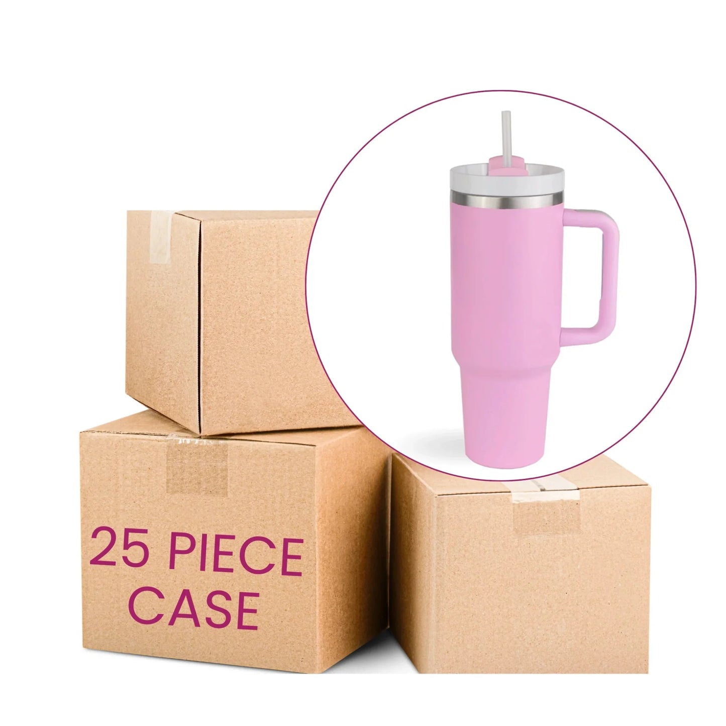 Handled Tumbler Standard Matte - Pink